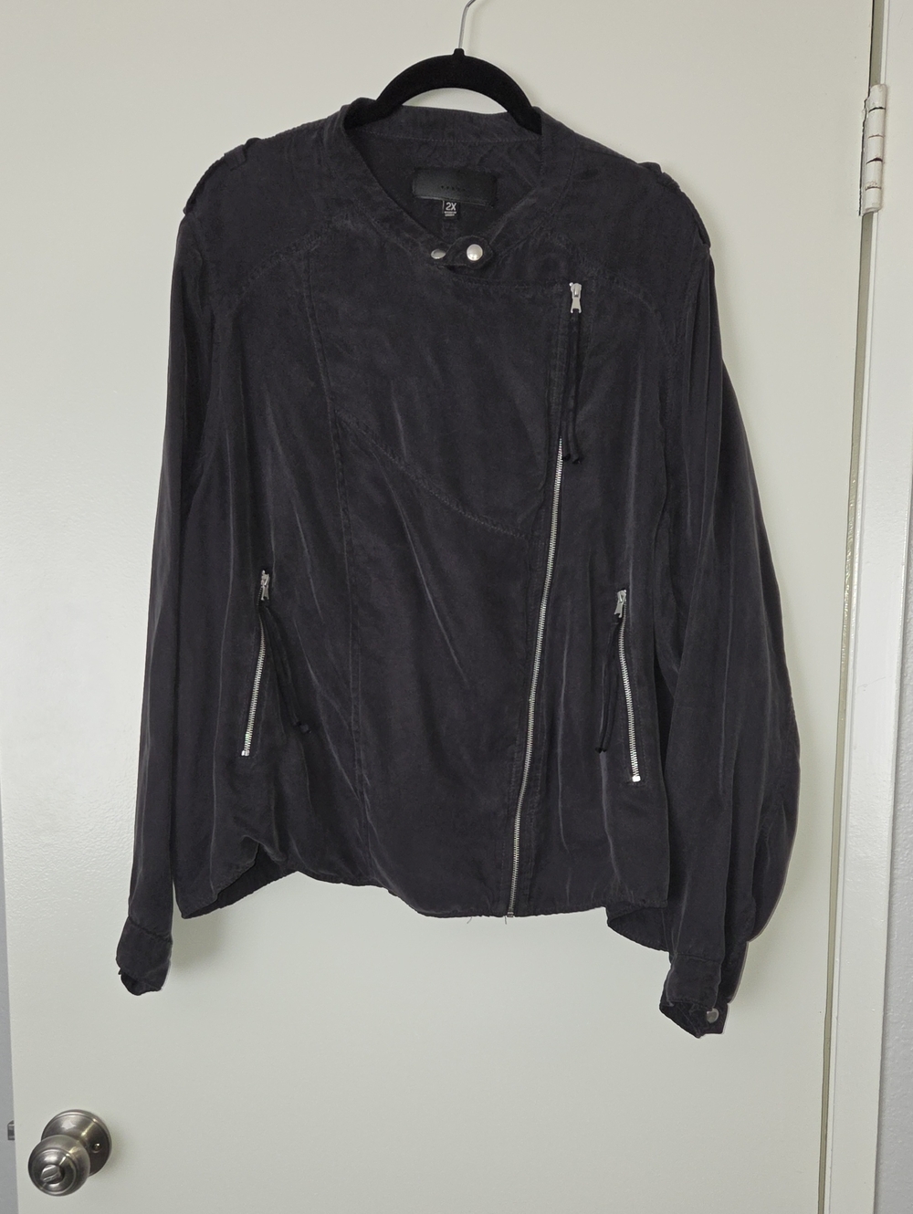 Blank NYC Charcoal Grey Moto Jacket